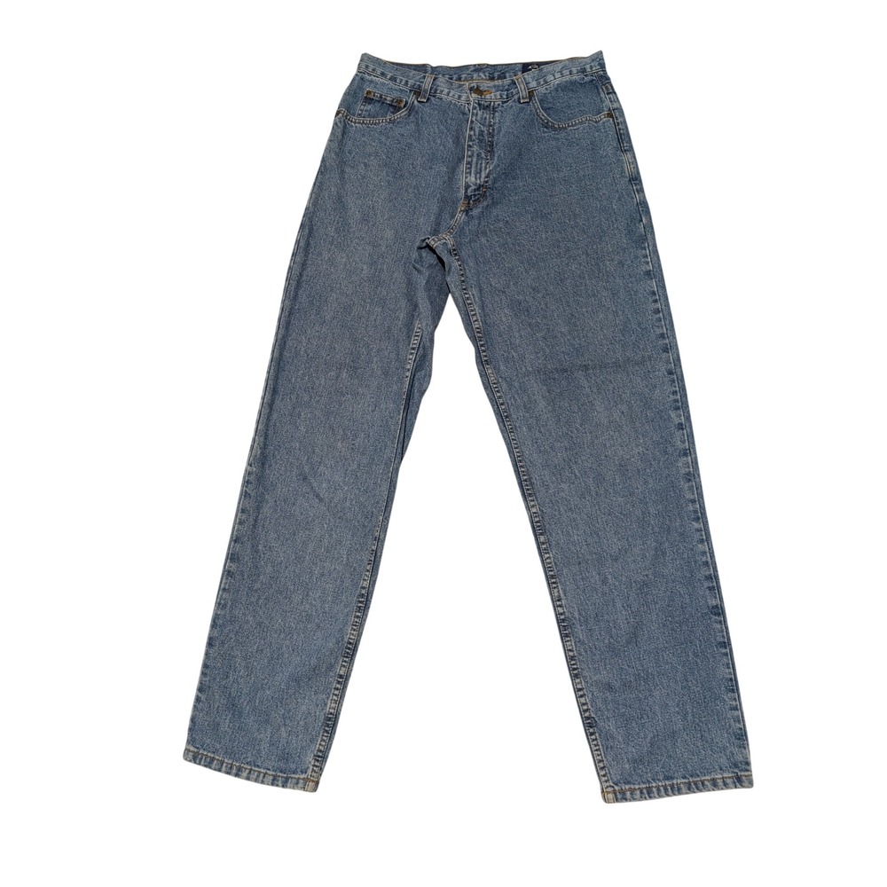 Vintage Eddie Bauer Jeans Women 12 Medium Wash Tapered Leg High Rise Denim 0804